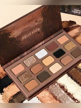 Macy's Warm Brown & Gold Matte-Shimmer Eyeshadow Palette